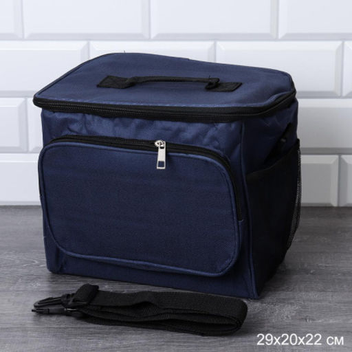 Сумка с эффектом сохранения холода, тепла/термосумка / DFB110blue /уп 50/ 26*17*24, 10 л - ГалеонТрейд фото 4