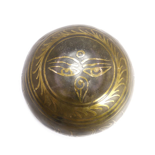 Чаша поющая ЛАКШМИ ручная ковка 9 металлов вес от 300 до 450г d11,5-12,5см h-6-7см ХРУПКОЕ - Сандаловый дом фото 3