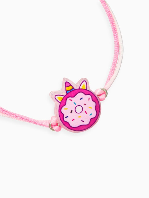 Цена за 2 шт. Набор детских браслетов «Выбражулька. Пончик и Единорог», 3 шт. d=7.5 см, силиконовый, разноцветный