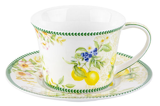 Чайн. пара 2 пр. 270 мл 12,5*9,5*7 см Лимоны NEW BONE CHINA - Elan gallery фото 4