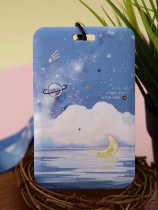 Футляр для карт на ленте "The cosmic expanse of water"