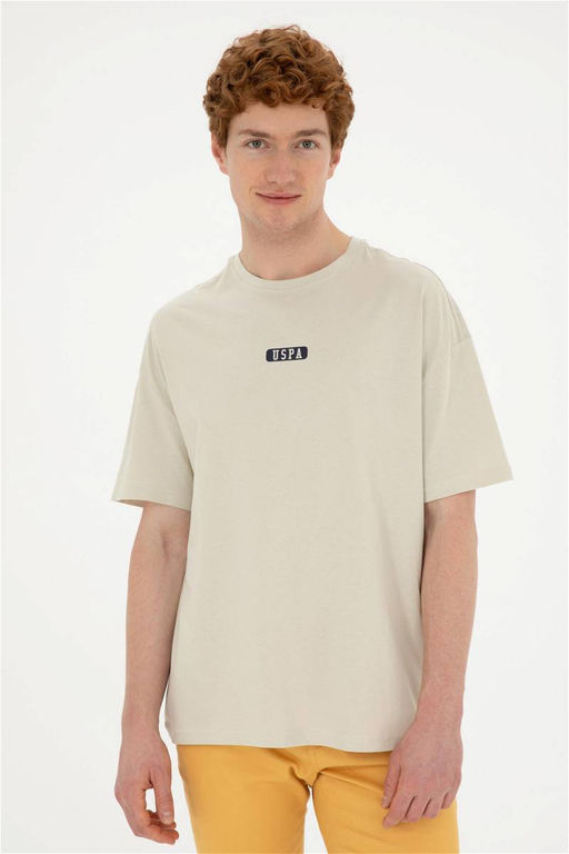 Футболка мужская U.S. Polo Assn хлопок stone  фото 3