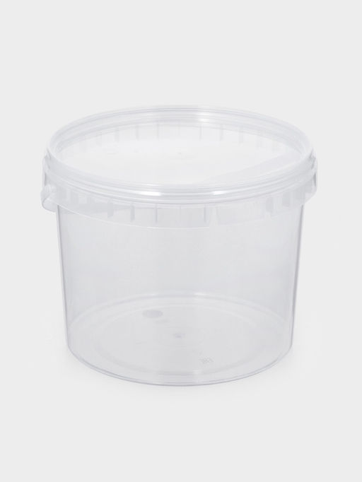 Цена за 60 шт. Ведро одноразовое с крышкой, 3 л, d=19 см, пластик пищевой, прозрачное - Simaland фото 3