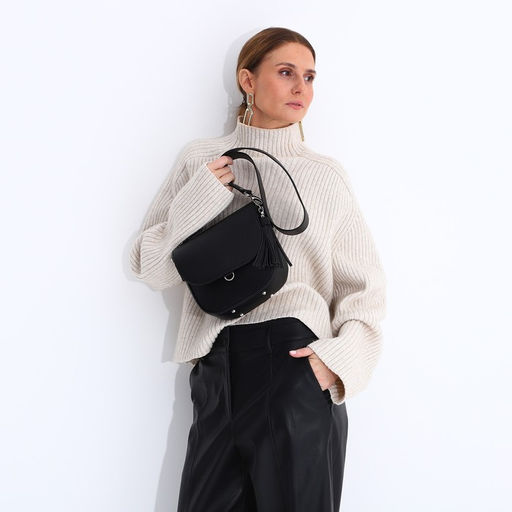 Сумка женская TEXTURA, мессенджер, маленький размер, цвет чёрный  фото 8