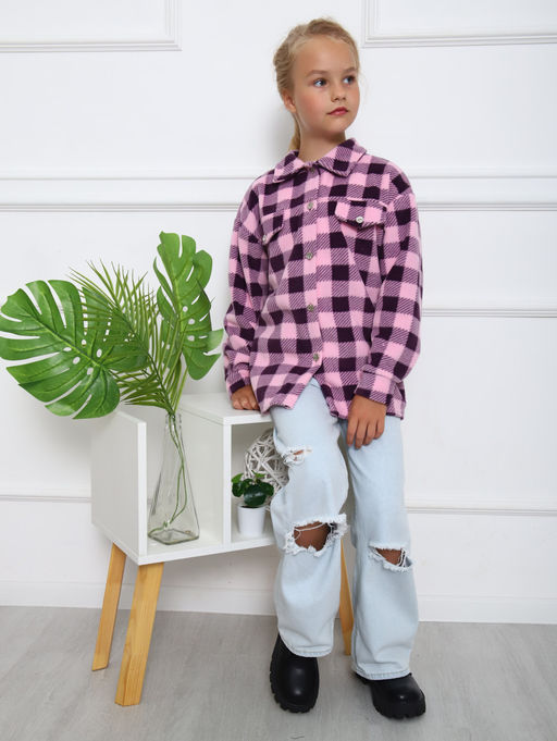 РБ013 Рубашка Мейн (розовый) - Милаша фото 5