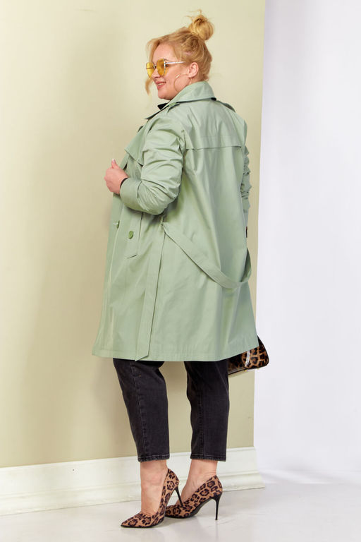 Плащ SHETTI 2187 фисташка