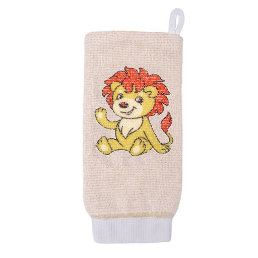 Мочалка детская рукавица из хлопка с рисунком 16333 - Vival фото 5