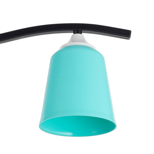 Цена за 2 шт. Плафон универсальный "Цилиндр"  Е14/Е27 лазурный 11х11х12см