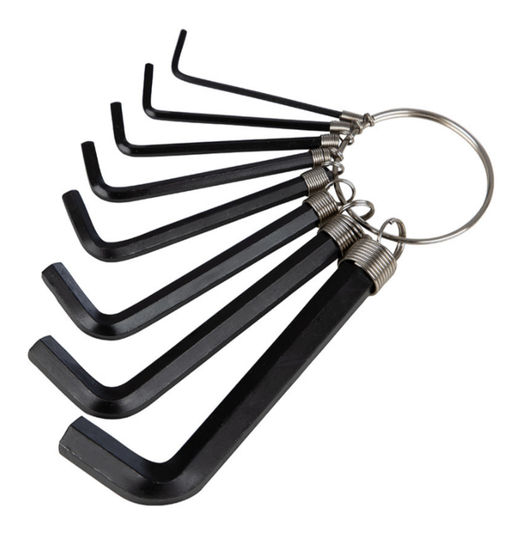 Цена за 2 шт. Набор ключей шестигранных на кольце 8шт 100696