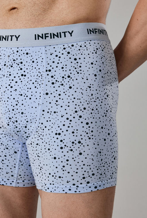 Infinity / Набор из 3 шт Трусы удлиненные боксер муж Roberto серый принт - Infinity Lingerie фото 3