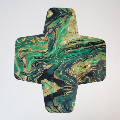 Коробка подарочная складная, упаковка, «Малахит», 20 х 15 х 10 см