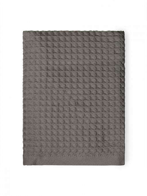 Полотенце для лица 50x90 темно-серый вафельное полотно