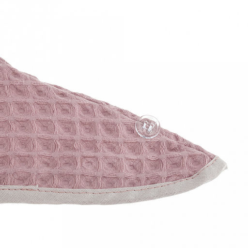 Чалма для бани и сауны "Чайная роза" 28х62см, вафельное полотно, хлопок 100%, плотность 245г/м2, на картоне, "Домашняя мода" (Россия)