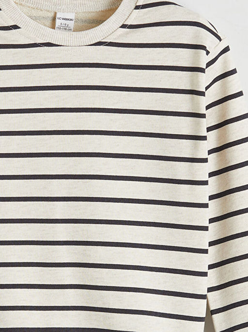 ?izgili Uzun Kollu Erkek ?ocuk Sweatshirt