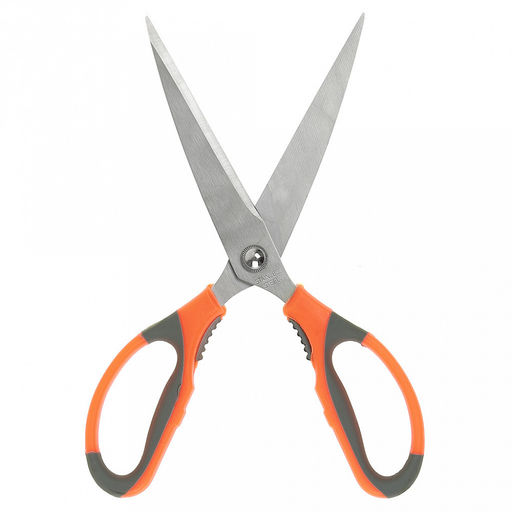 Ножницы кухонные Богатырь 25см, с орехоколом, пластмассовая ручка, цвета микс, в блистере (Китай) - Домашняя мода фото 2