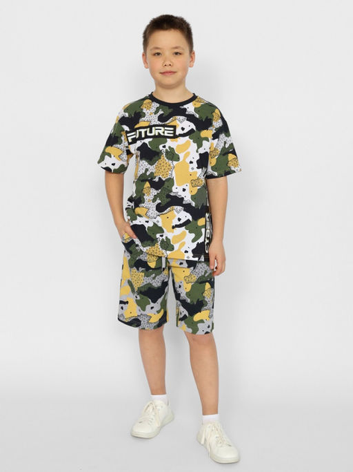 CRB wear / CSJB 63562-35-374 Футболка для мальчика,хаки/Ex.Cherubino  фото 2