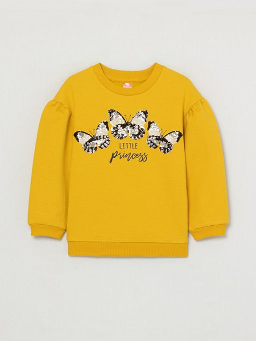 CRB wear/CWKG 62882-30-290 Джемпер модель свитшот для девочки, желтый/Ex.Cherubino  фото 6