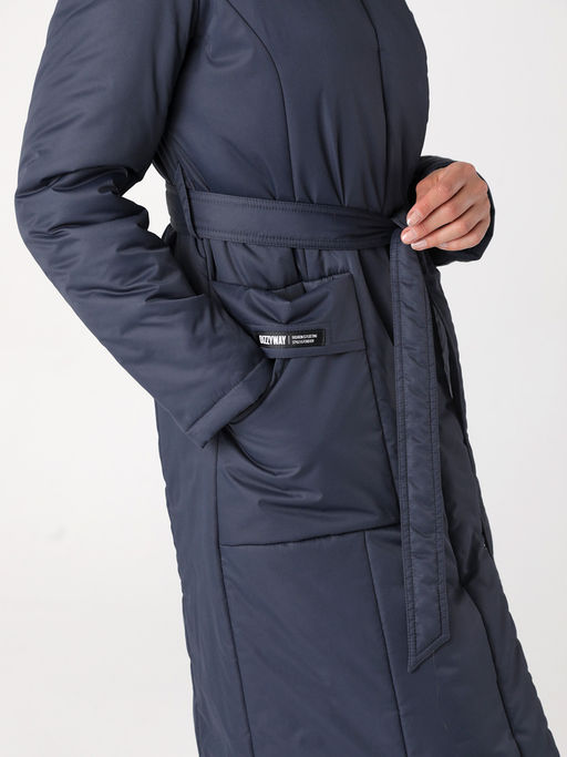 24319 Пальто дем. т.синий - Dizzyway фото 3