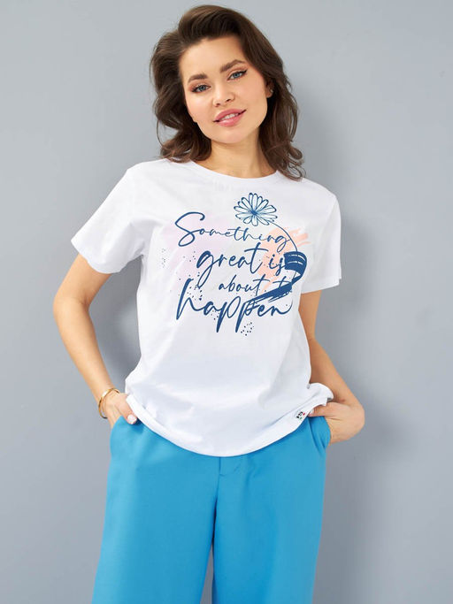 Футболка женская _ 12722/Something - F5 фото 3