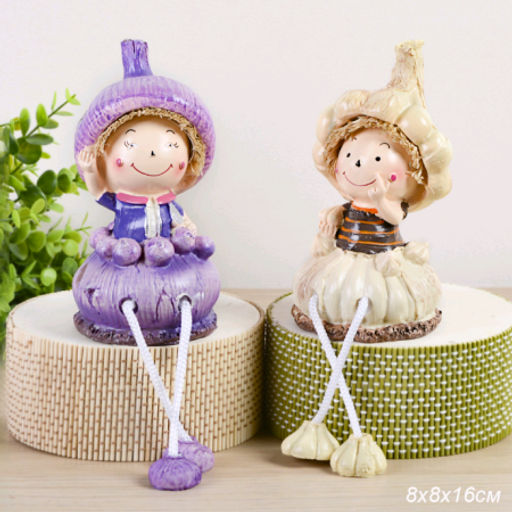 Фигурка Лук/Чеснок висячие ножки 2 штуки набор 16 см / 8231 /уп 2/48/