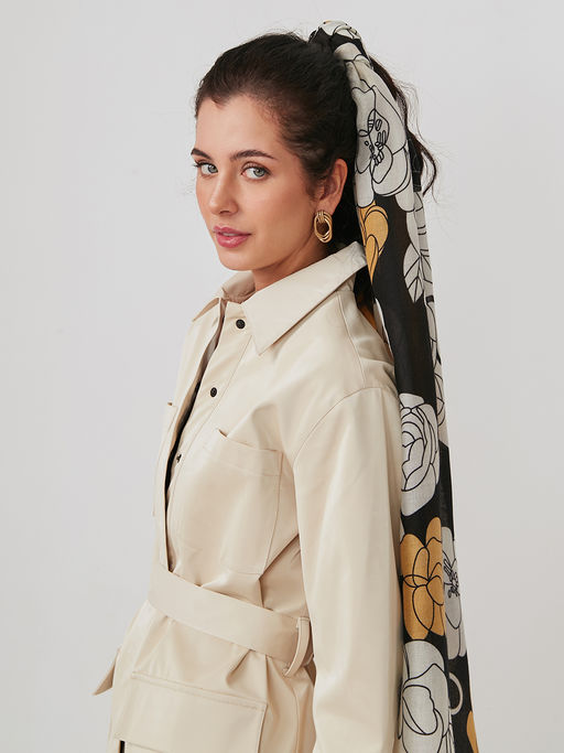 Большой, мягкий, тонкий и очень нежный двусторонний палантин - Tantino фото 8