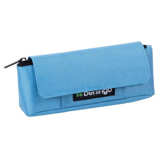 Пенал мягкий 1 отд. Berlingo "Light blue focus", 215*90*45 (BR-PM-080506) внутр. органайзер, магнит, полиэстер