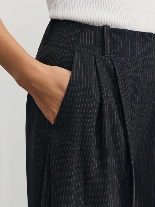 Брюки палаццо с защипами / Zarina фото 5