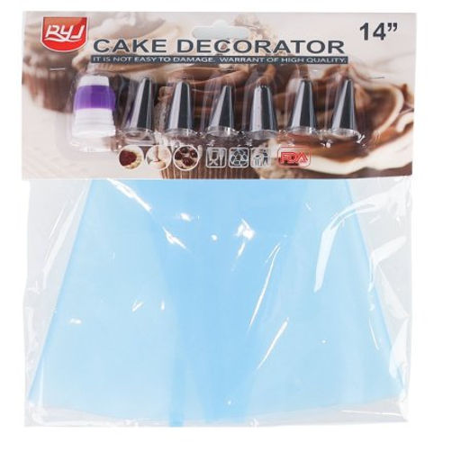 Кондитерский мешок с насадками 7 предметов / JY- 7 пр /уп 60/240/ - Галеонтрейд фото 4