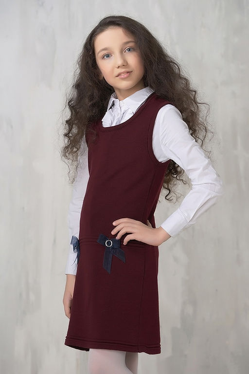 Сарафан для девочек 7067 - Vay kids школа фото 2