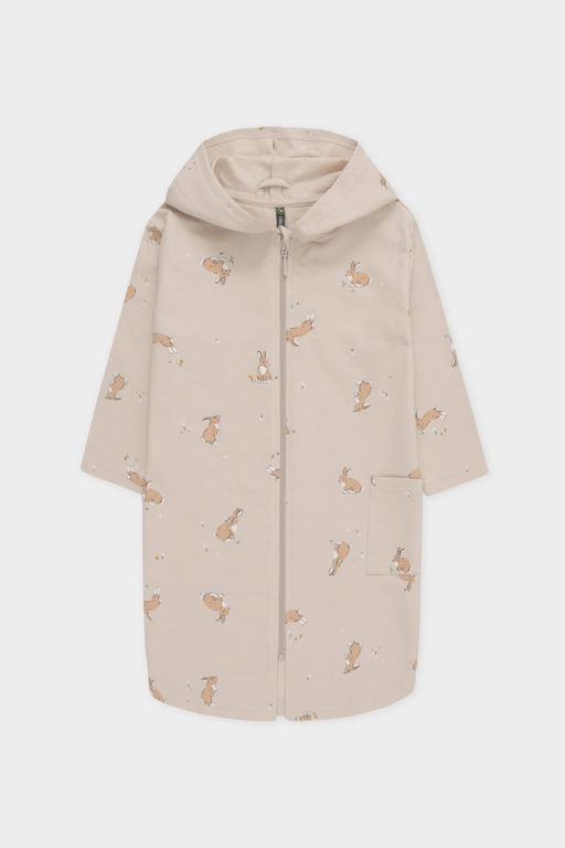 К 5764-1/бежевый,кролики и цветы халат дет - Crockid фото 2