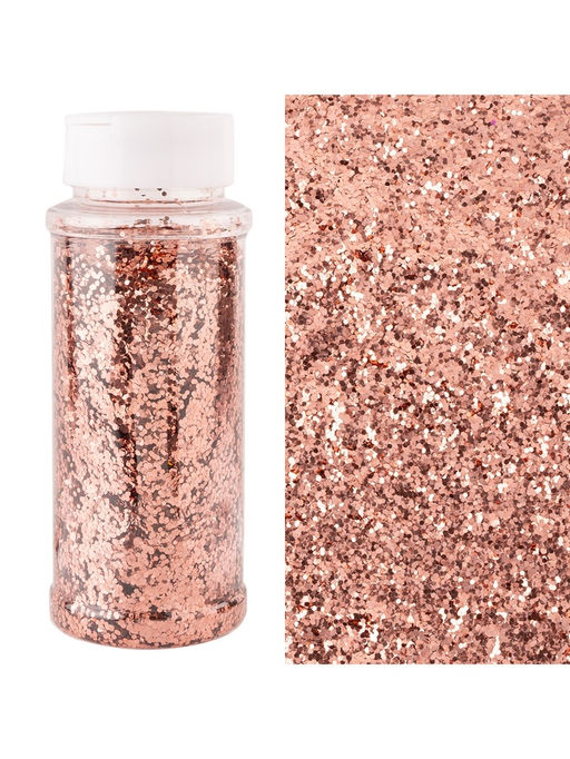 Конфетти «Шестиугольники» розовое золото, металлик, 0.1 см, 90 г