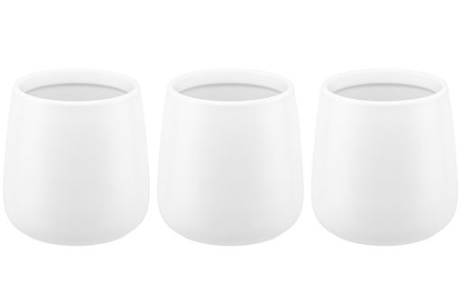 Набор банок д/хранения 3 пр. 850 мл 12*12*13 см "Tea, Coffee, Sugar" с бамбук. крышк. белый матовый