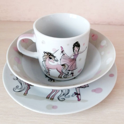 Салатник керамика, Балерина, 350 мл, 15 см, детский, Daniks (457972)  фото 7