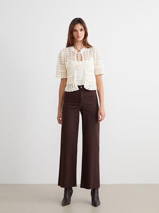 Ba?lamal? Yaka Ajurlu Kad?n Triko H?rka