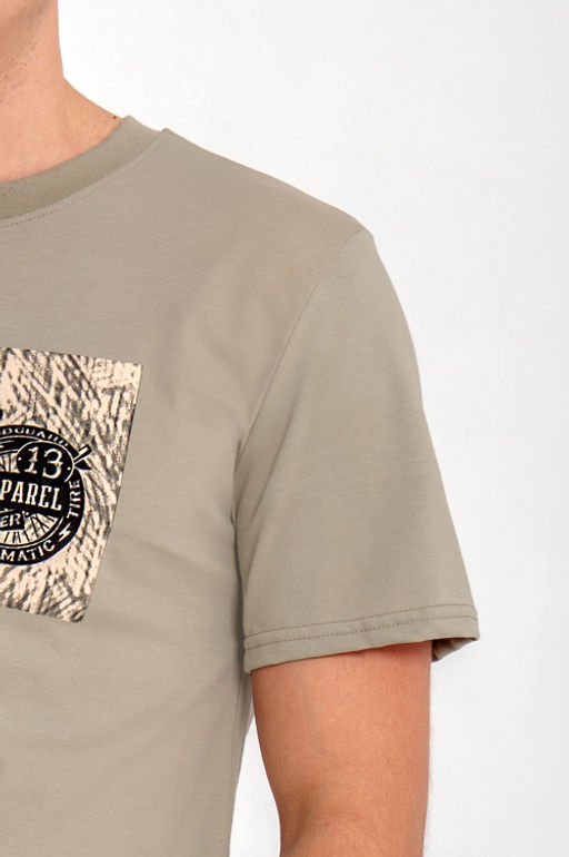 Арт. 61134 Футболка мужская 48-56 (5 шт) Цвет:полынь - Идеал фото 5