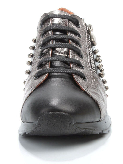 05-570 BLACK Кроссовки женские (натуральная кожа)