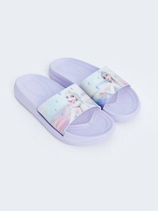 Frozen Bask?l? K?z ?ocuk Plaj Terli?i