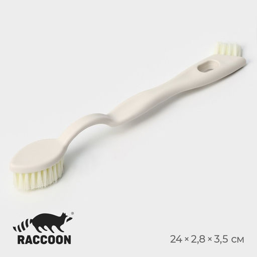 Щётка двойная универсальная Raccoon Breeze, для труднодоступных мест, 24×2,8 см, ворс 2 см