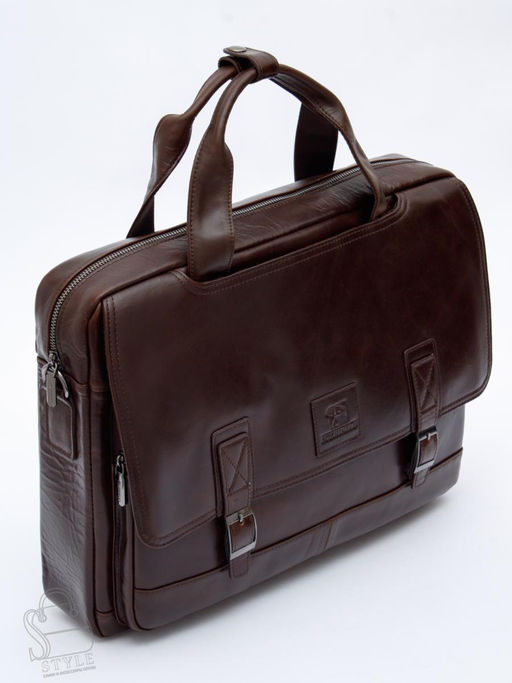Портфель мужской кожаный 816XXL brown Fuzhiniao