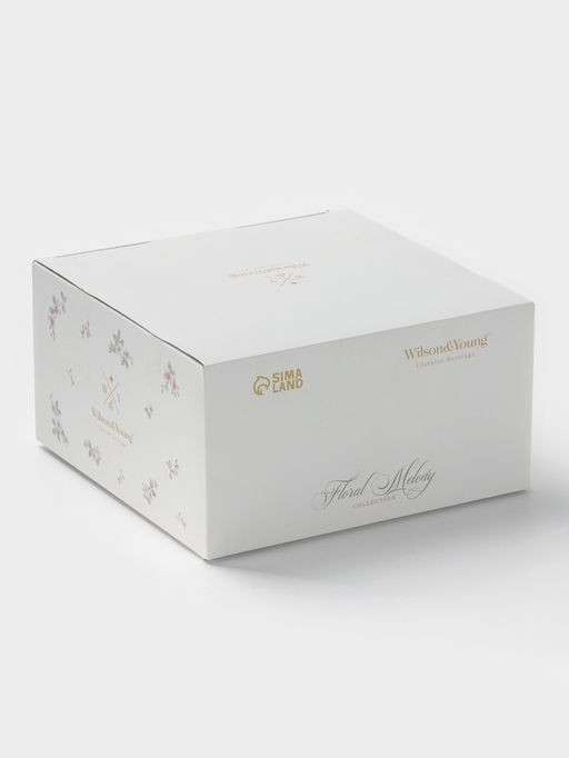 Чайная пара WY Spring flowers, фарфор, 220 мл, зелёная