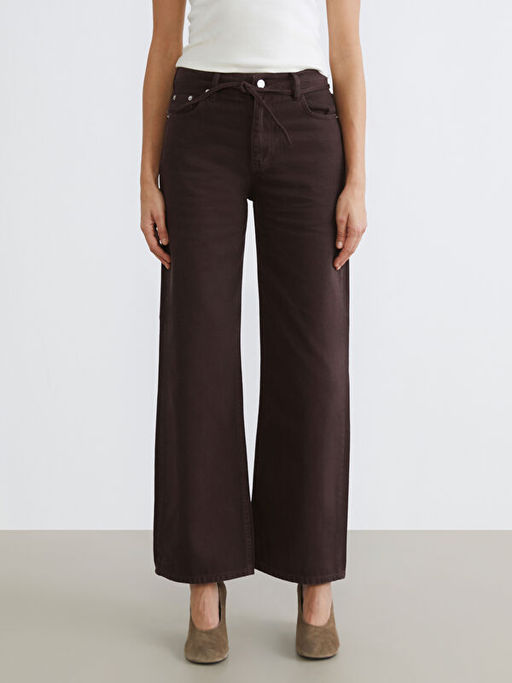 Wideleg Kad?n Jean Pantolon