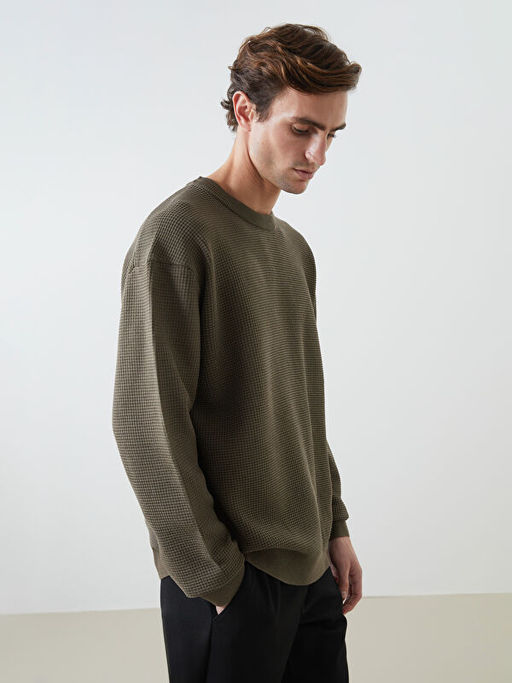 Bisiklet Yaka Erkek Triko Kazak