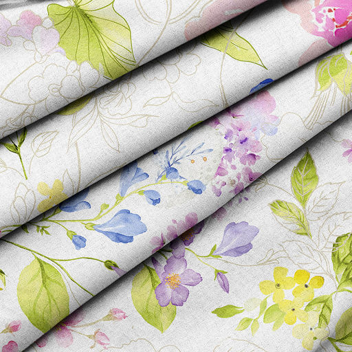 Скатерть 120х145см "Краски лета", длина стола до 105см, на 4 персоны, рогожка (хлопок 100%) 171г/м2, упаковка классическая, пакет ПВХ 28х41см, "Домашняя мода" (Россия)