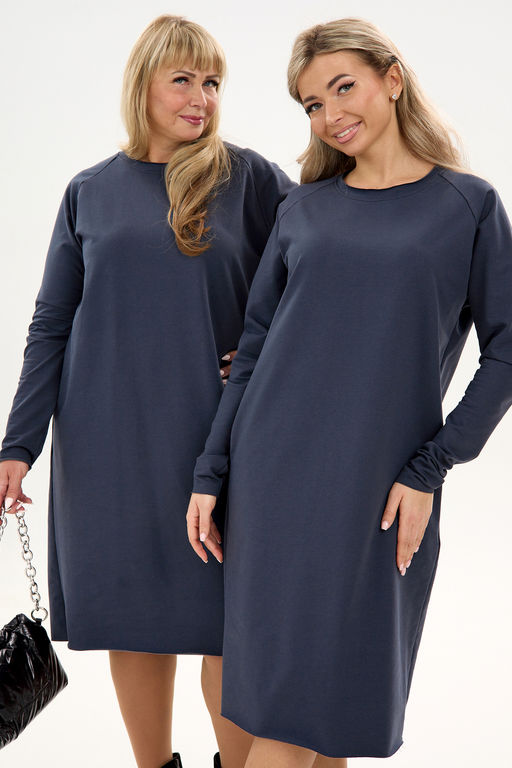 Платье футер-реглан