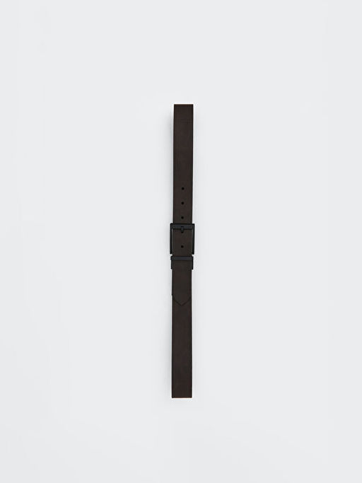 Deri G?r?n?ml? Erkek Kemer