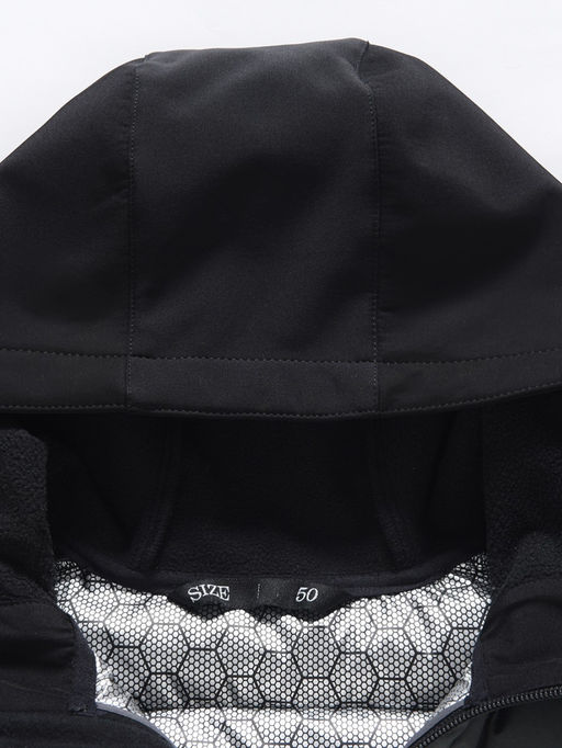 Куртка мужская гибридная стёганая с капюшоном с графеновой подкладкой цвета хаки 9627_1Kh