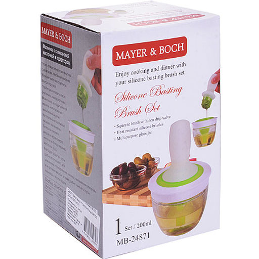 24871 Масленка с сил/кисть-дозатор 200мл МВ(х24) - Mayer&boch фото 3
