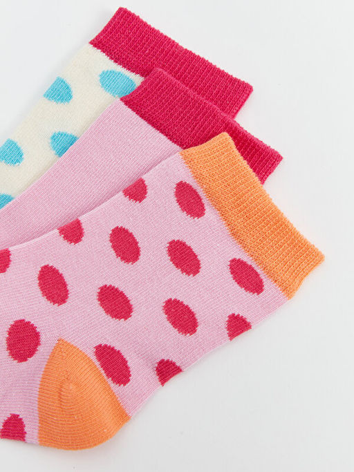 Puantiyeli K?z ?ocuk Soket ?orap 3l? - Waikiki фото 3