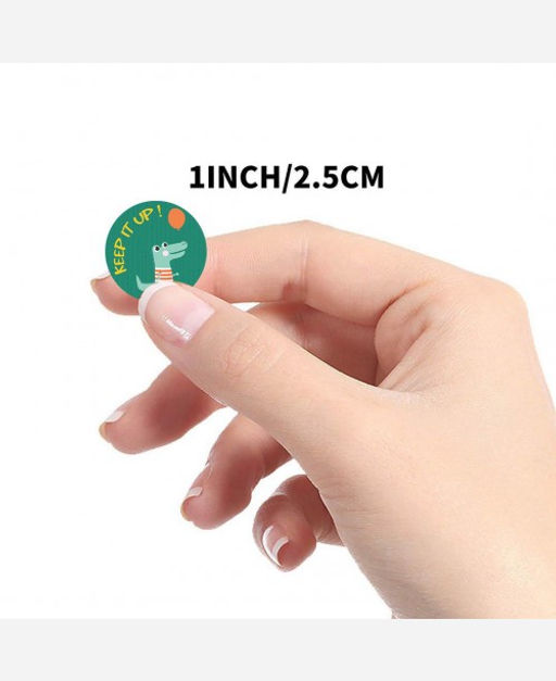 Наклейки поощрительные в рулоне Wow животные, 500 шт 9046495 - Yiwu youda import & export co фото 2
