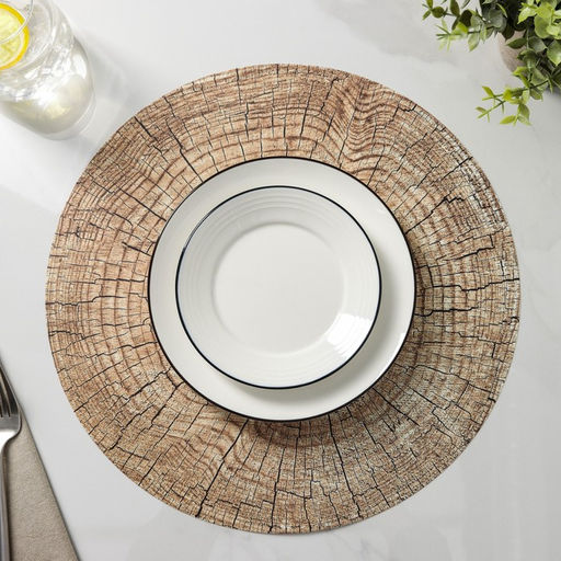 Цена за 10 шт. Салфетка сервировочная на стол Палисандр, d=36 см - Simaland фото 2